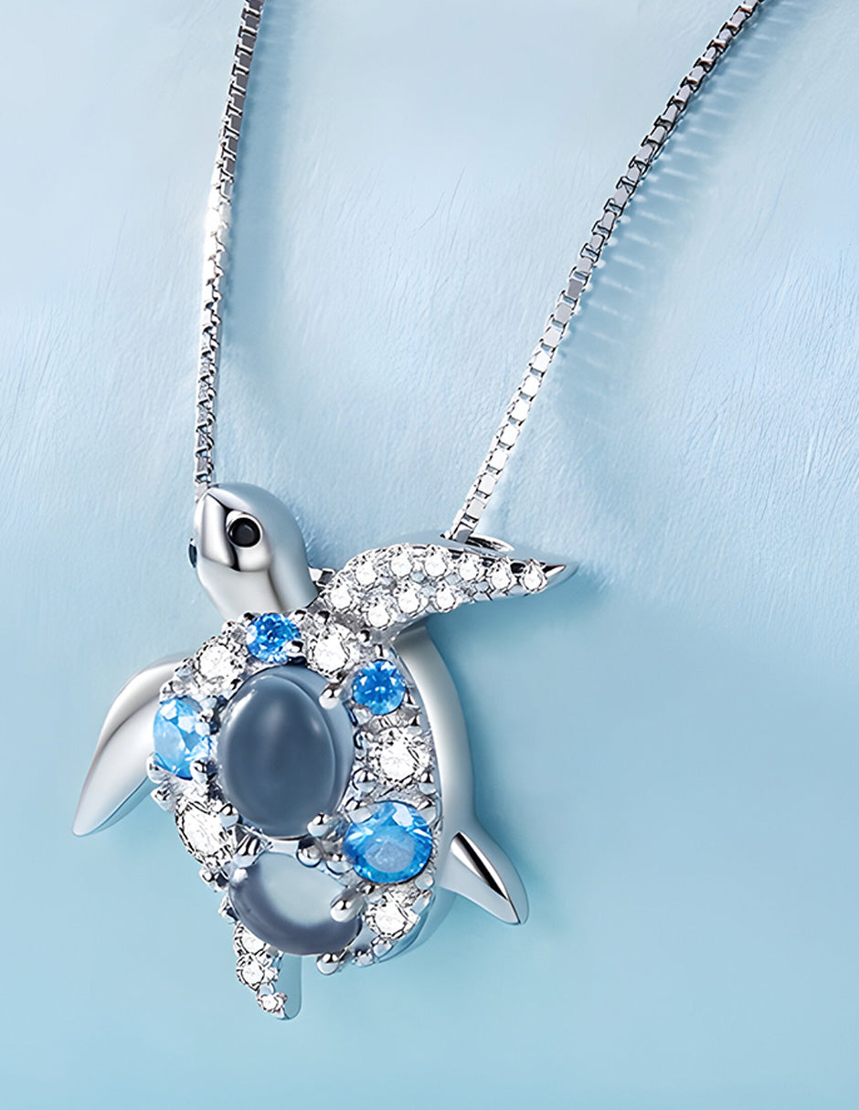 Collar de Tortuga, Plata .925, Ame Glam Pop