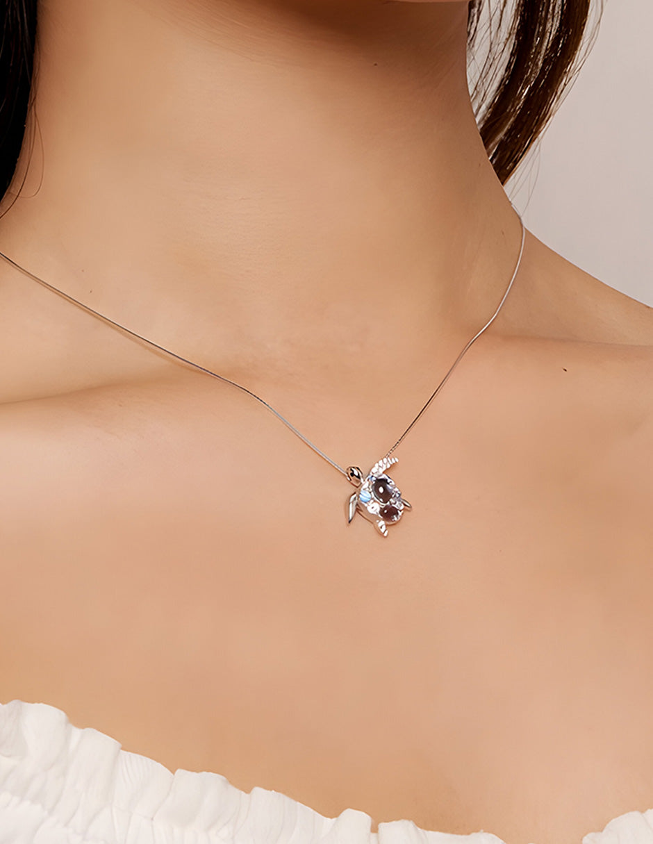Collar de Tortuga, Plata .925, Ame Glam Pop