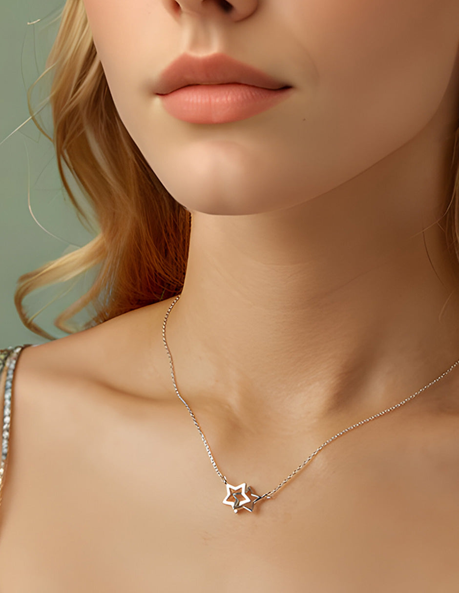 Collar de Estrella, Plata .925, Ame Glam Pop