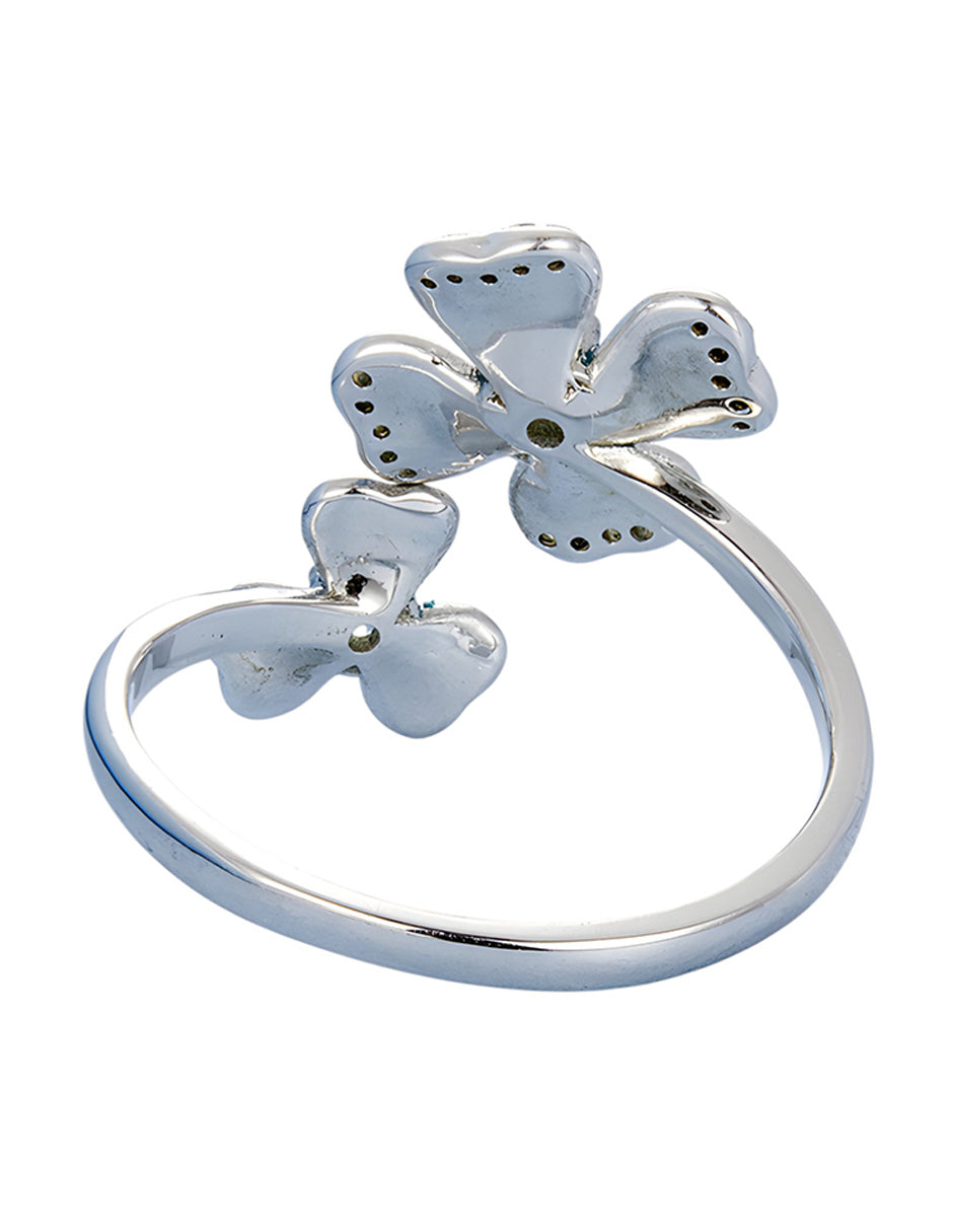 Anillo de Trébol, Plata .925, Ame Glam Pop