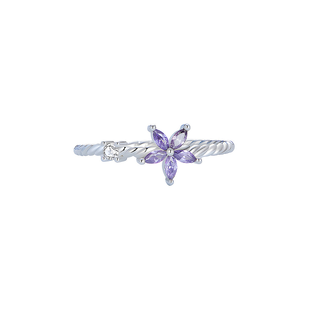 Anillo de Flor, Plata .925, Ame Glam Pop N°7