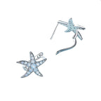 Aretes de Estrella Mar, Plata .925, Ame Glam Pop