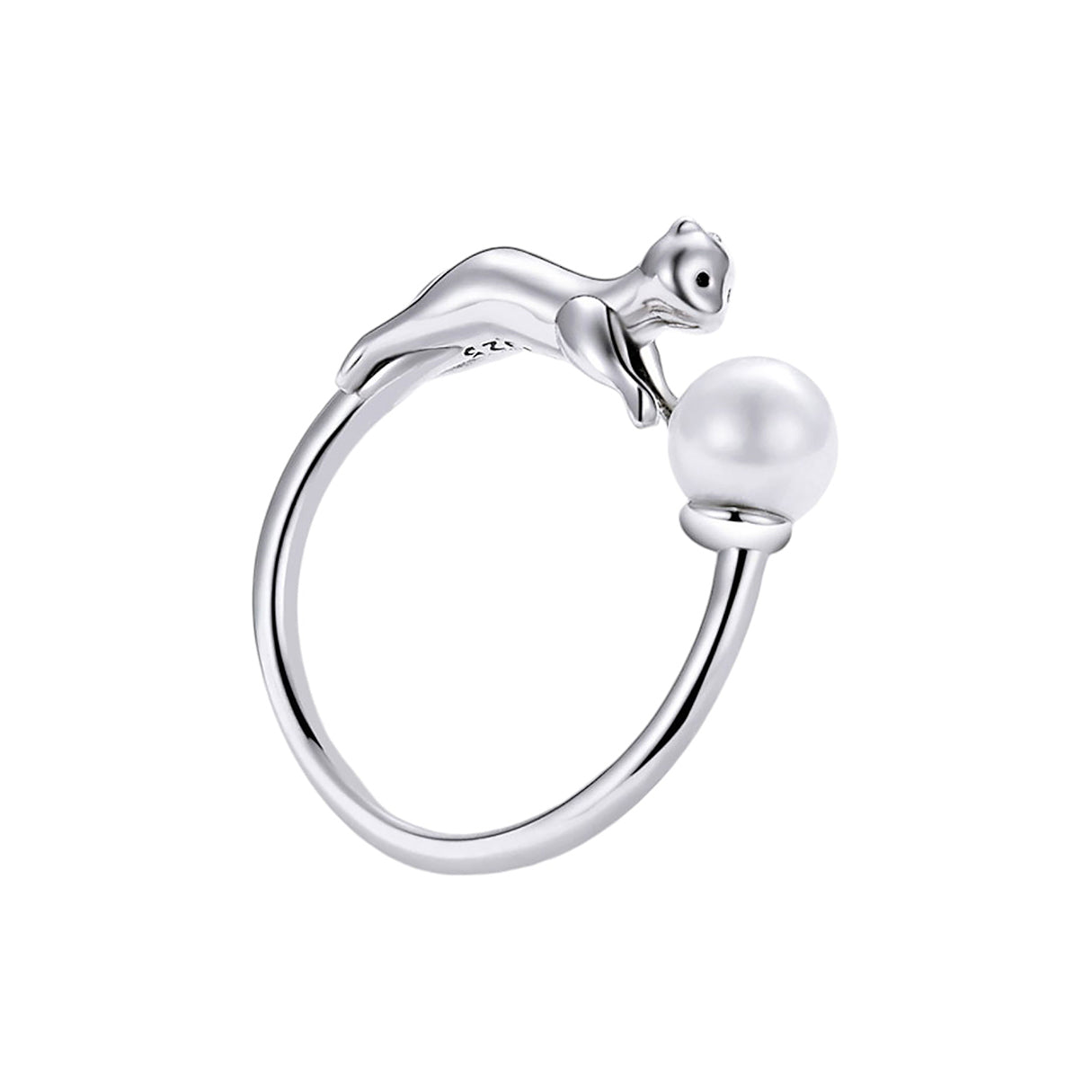 Anillo de Plata .925, Cat Sphere, Miow