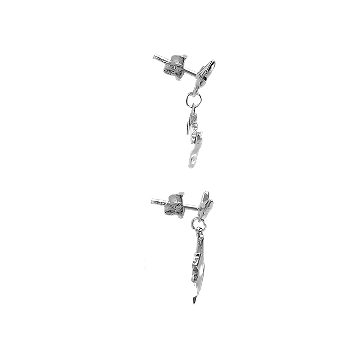 Aretes de Plata .925, Hanging Cat, Miow