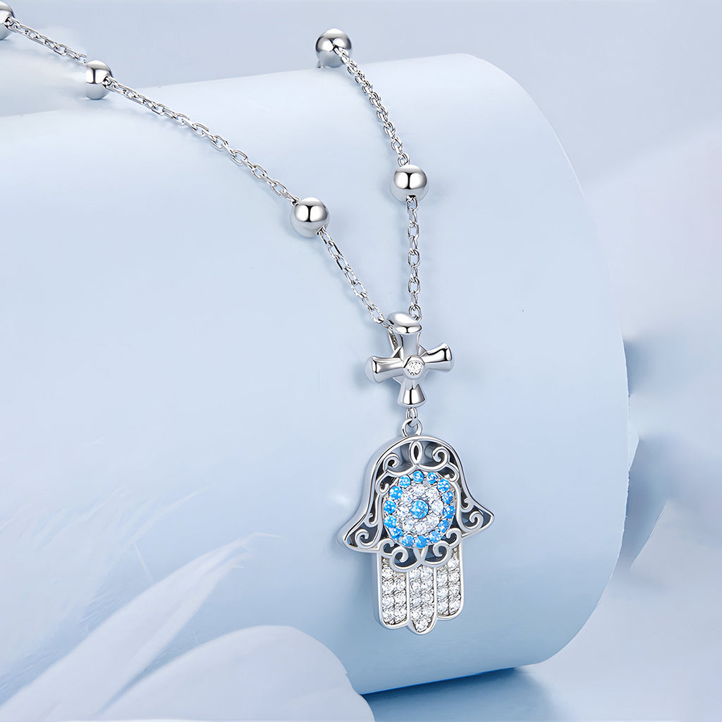 Collar Mano Fátima, Plata .925, Ame Glam Pop