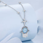 Collar Mano Fátima, Plata .925, Ame Glam Pop