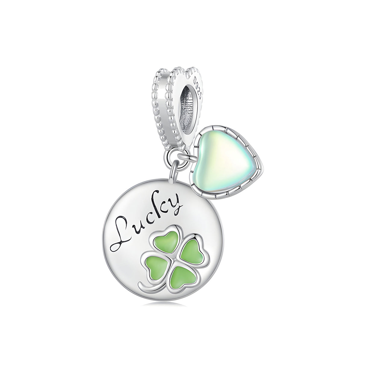 Charm de Trébol, Plata .925, Ame Glam Pop
