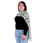 Pashmina Cat Paintings Verde, Miow