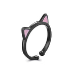 Anillo de Plata .925, Black Cat, Miow