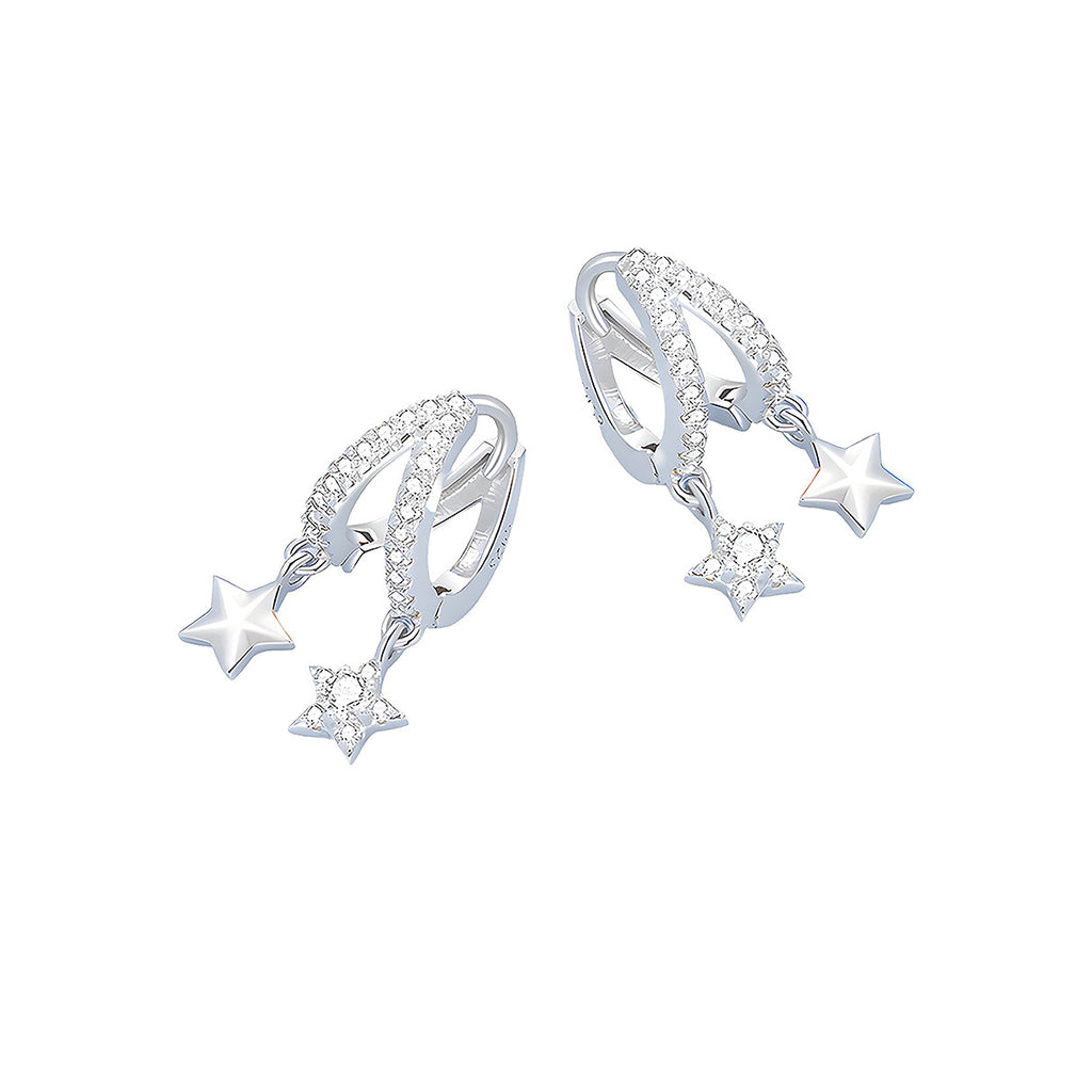 Aretes de Estrella, Plata .925, Ame Glam Pop
