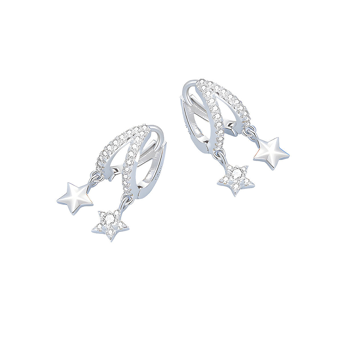 Aretes de Estrella, Plata .925, Ame Glam Pop