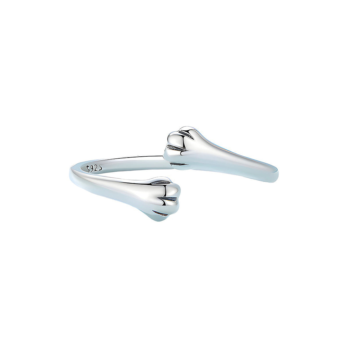Anillo de Plata .925, Cat Paw, Miow