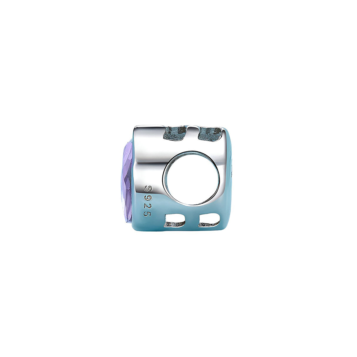 Charm de Plata .925, Diamond Cat, Miow