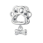 Charm de Plata .925, Footprint And Bone, Miow