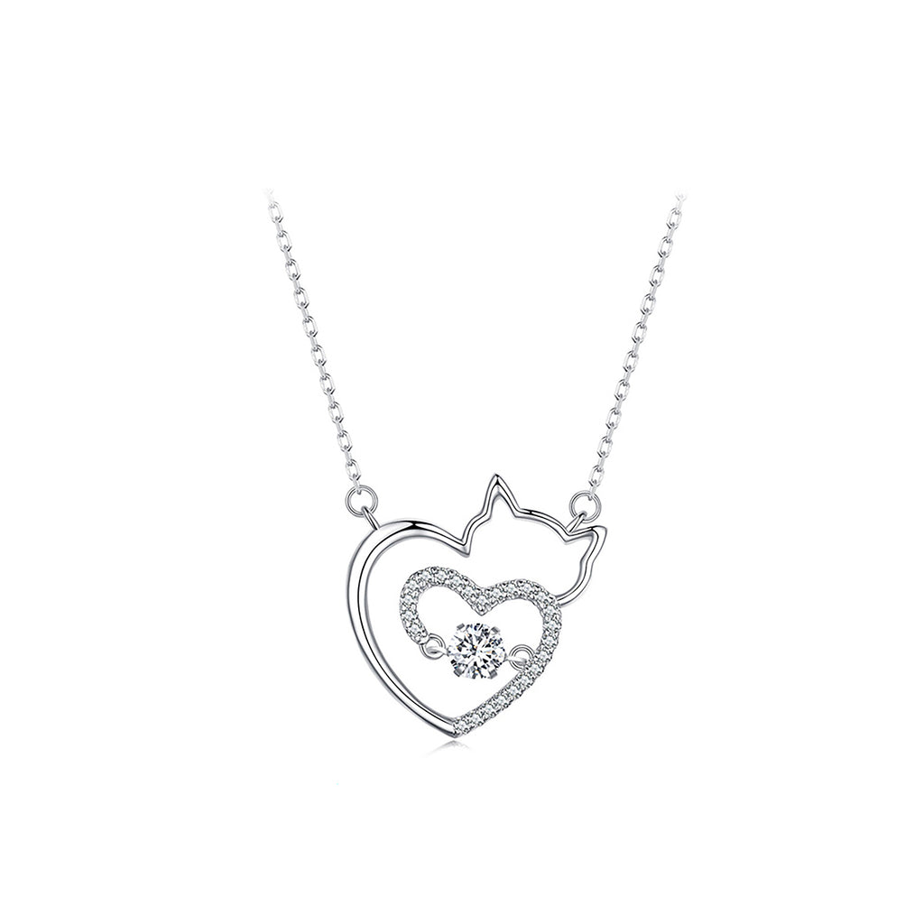 Collar de Plata .925, Bright Cat Love, Miow