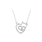 Collar de Plata .925, Bright Cat Love, Miow