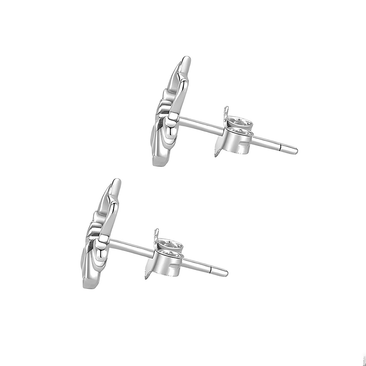 Aretes de Plata .925, Laughing Cat, Miow