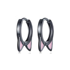 Aretes de Plata .925, Black Cat, Miow