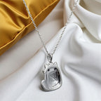 Collar de Plata .925, Cat Crystal, Miow