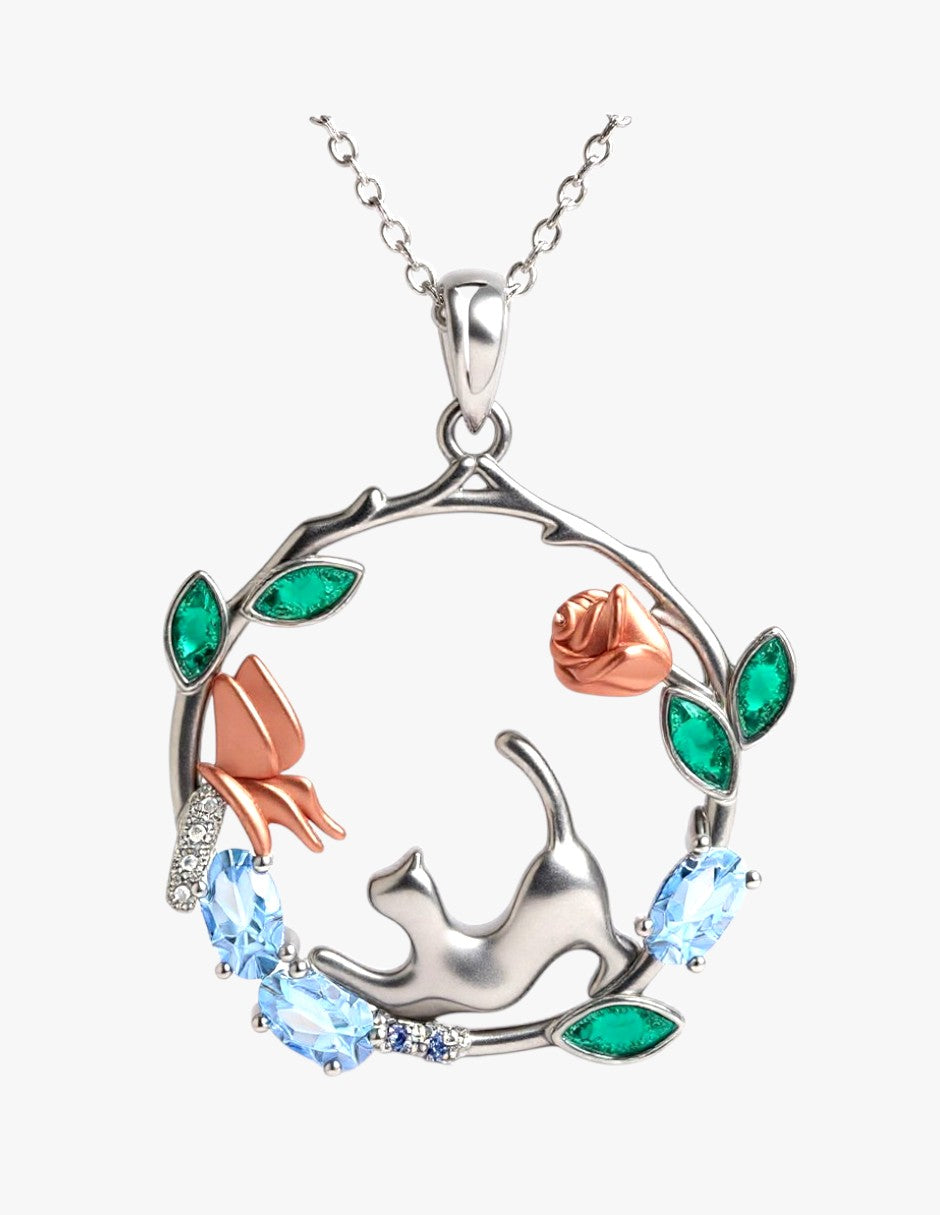 Collar de Plata .925, Cat, Miow