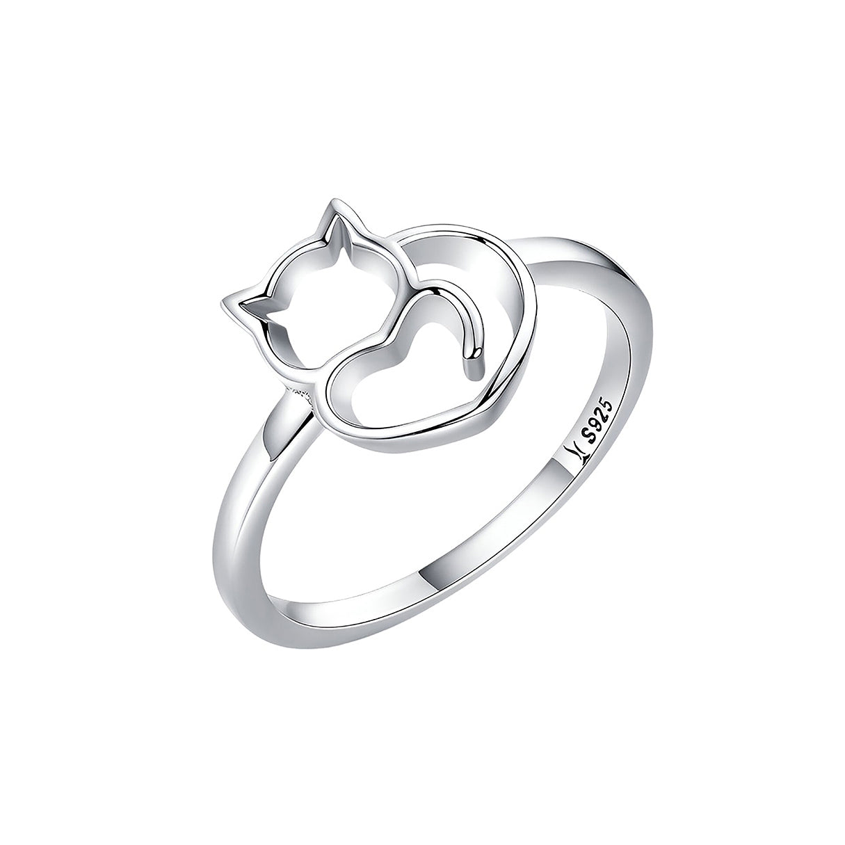 Anillo de Plata .925, Cat'S Love, Miow N°8