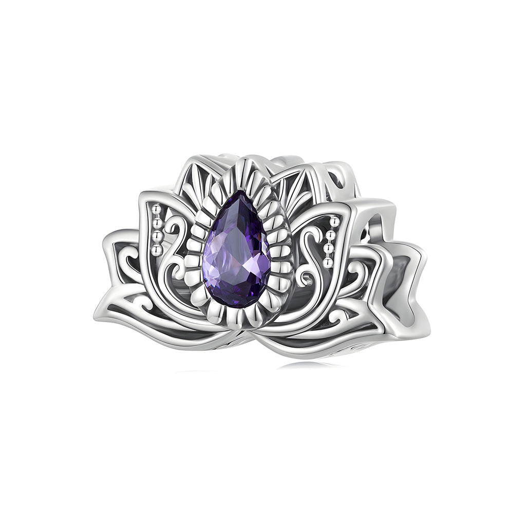 Charm de Flor de Loto, Plata .925, Ame Glam Pop