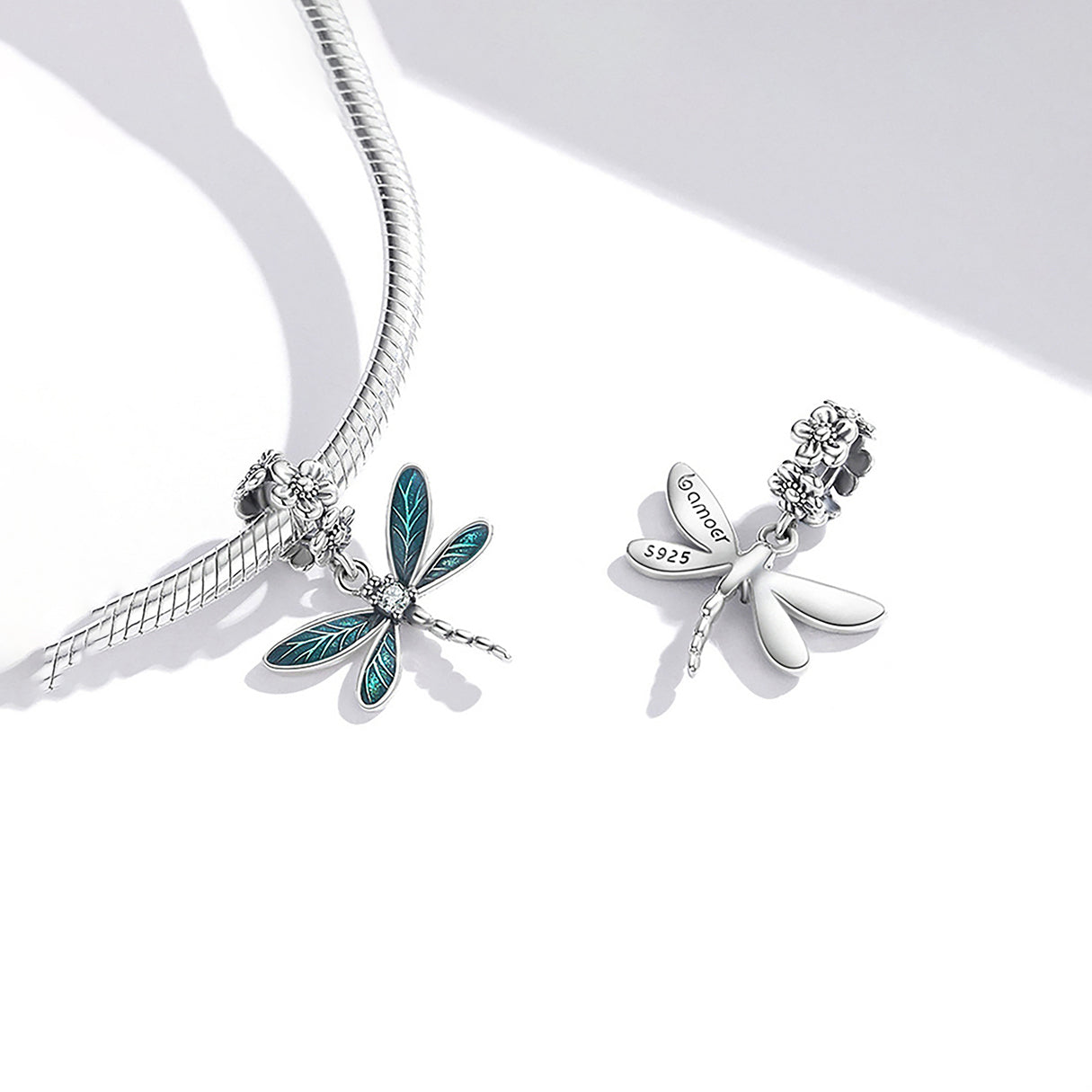 Charm de Libélula, Plata .925, Ame Glam Pop