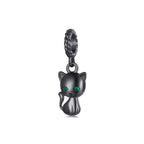Charm de Plata .925, Black Cat, Miow