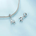 Charm de Plata .925, Cat Jumping, Miow