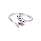 Anillo de Plata .925, Cat In Love, Miow