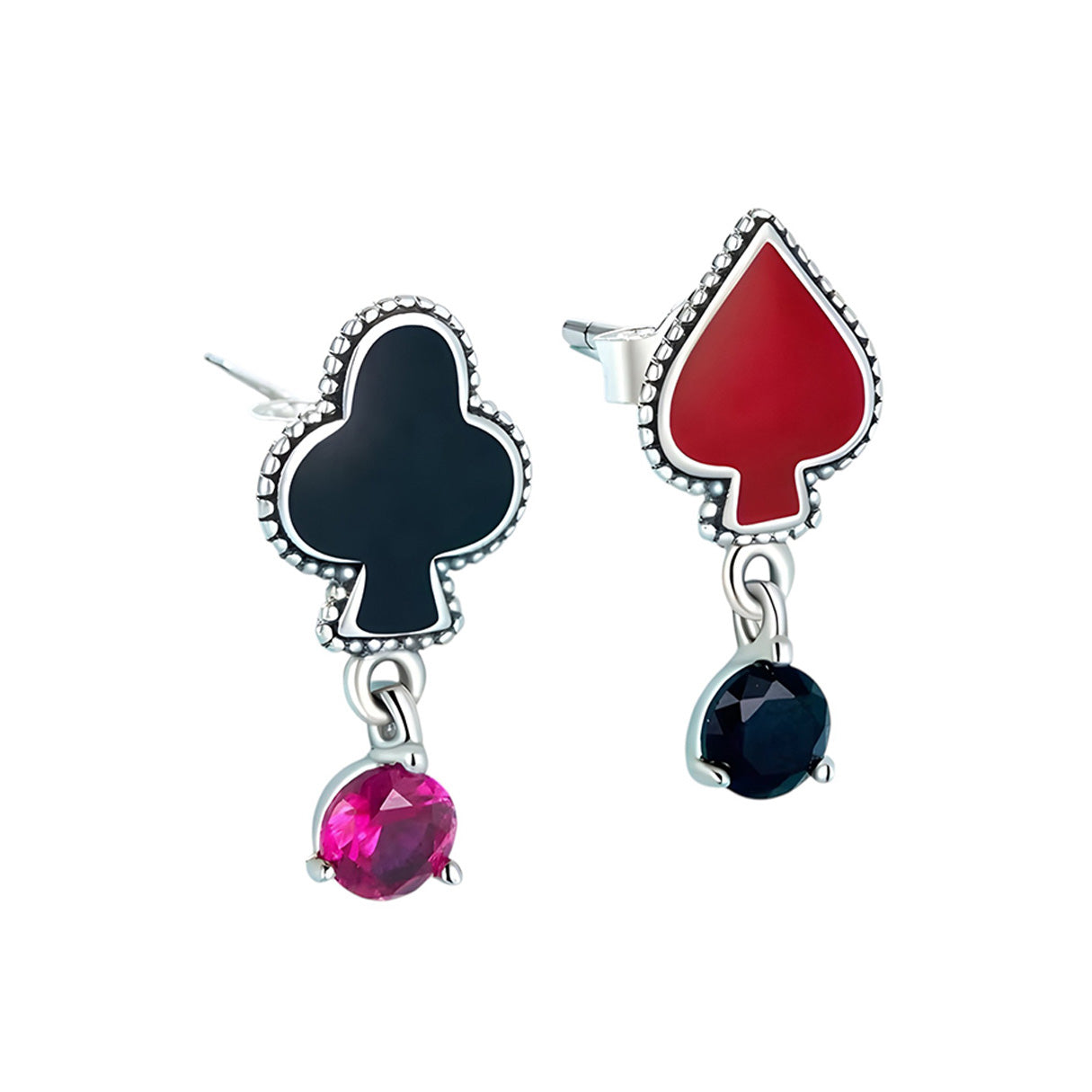 Aretes de Arlequín, Plata .925, Ame Glam Pop