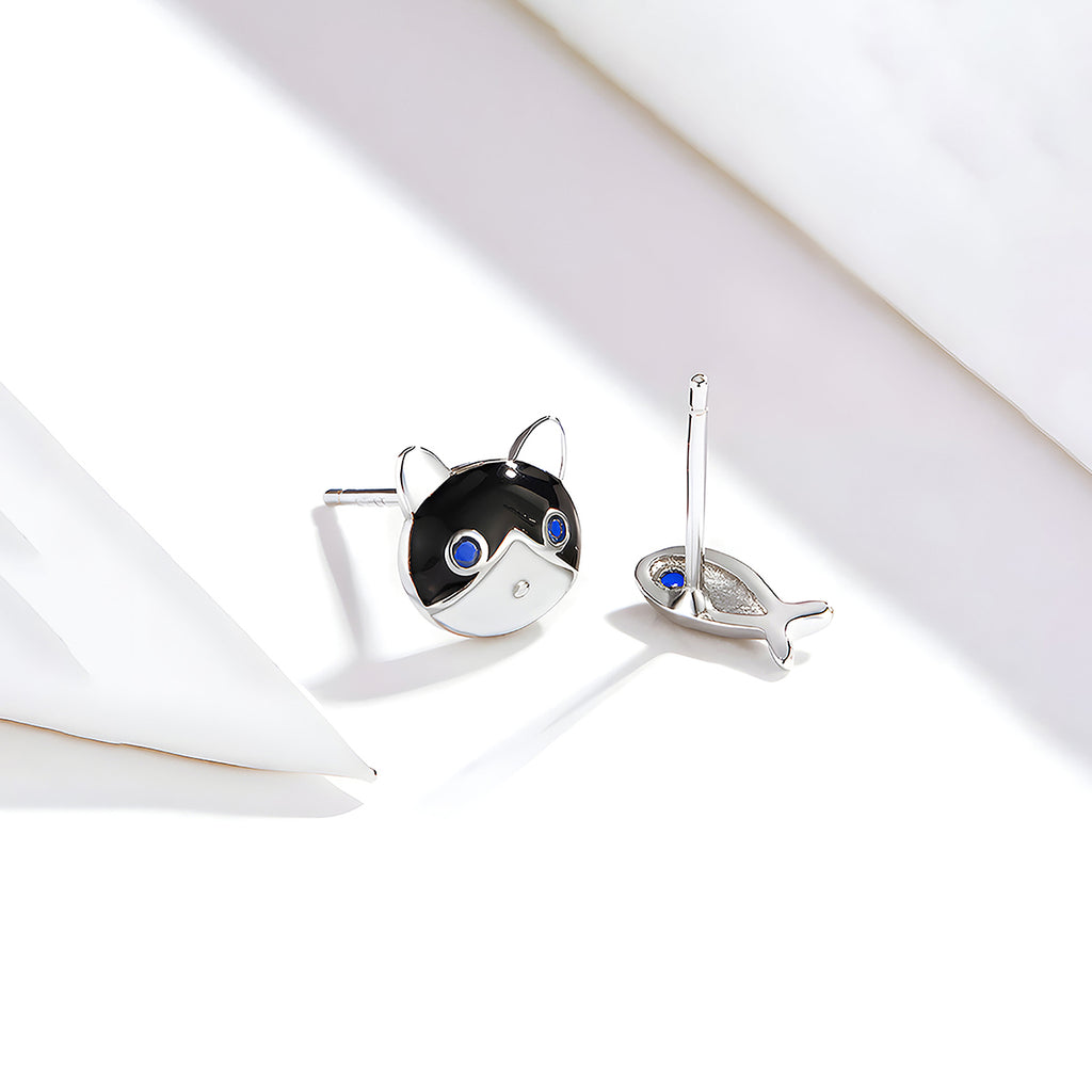 Aretes de Plata .925, Cat Fish, Miow