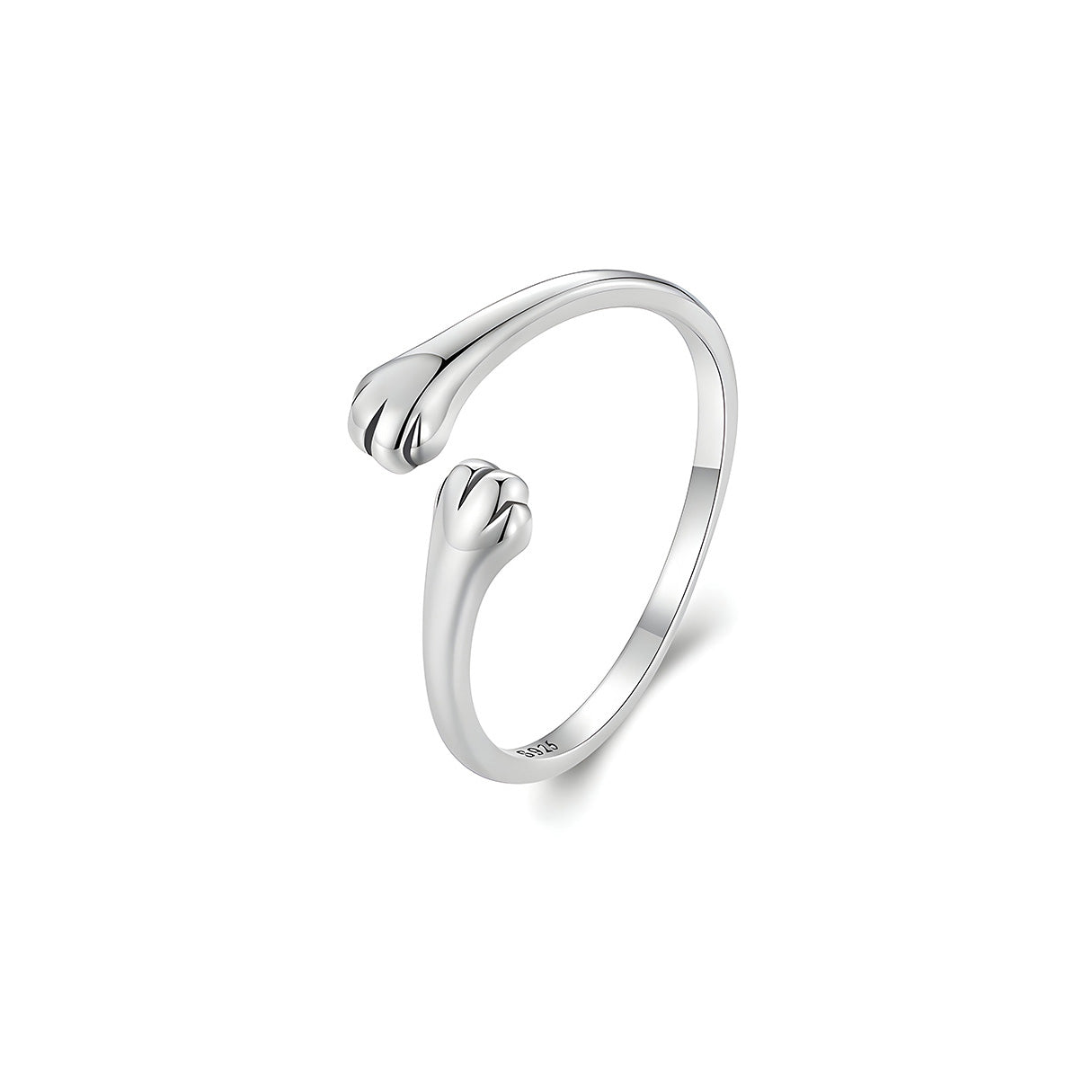 Anillo de Plata .925, Cat Paw, Miow