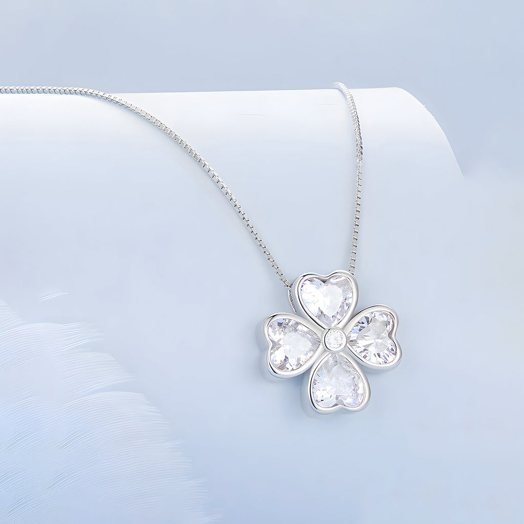Collar de Trébol, Plata .925, Ame Glam Pop