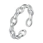 Anillo de Cadena, Plata .925, Ame Glam Pop