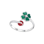 Anillo de Trébol, Plata .925, Ame Glam Pop