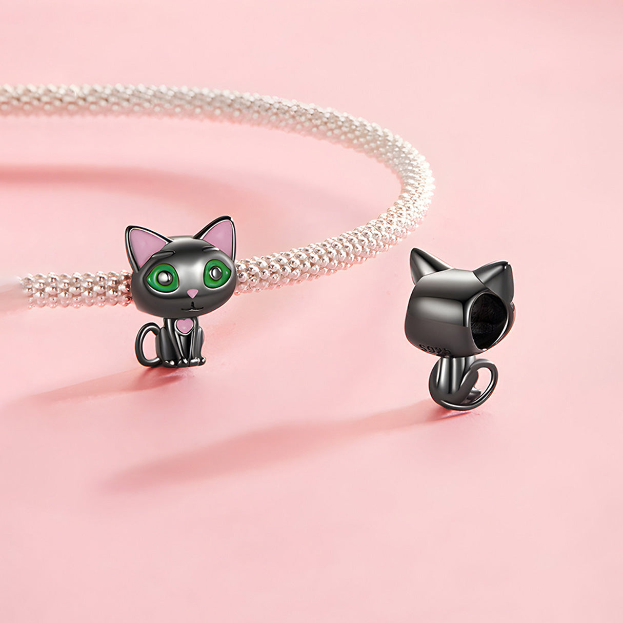 Charm de Plata .925, Eternal Cat, Miow