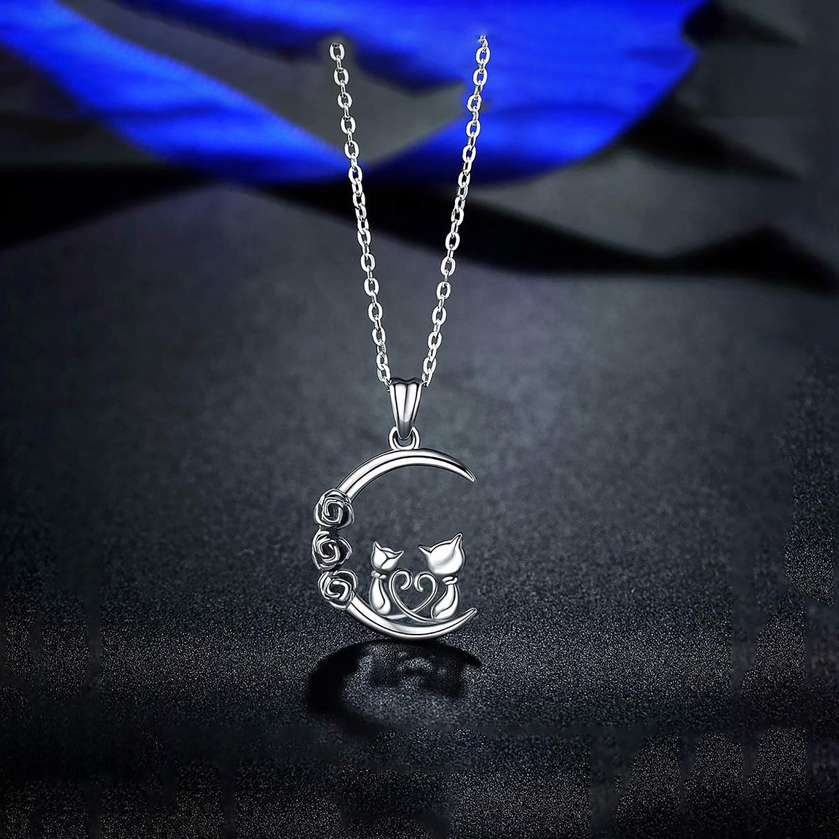 Collar de Plata .925, Cat Moon, Miow