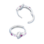 Aretes de Corazón, Plata .925, Ame Glam Pop