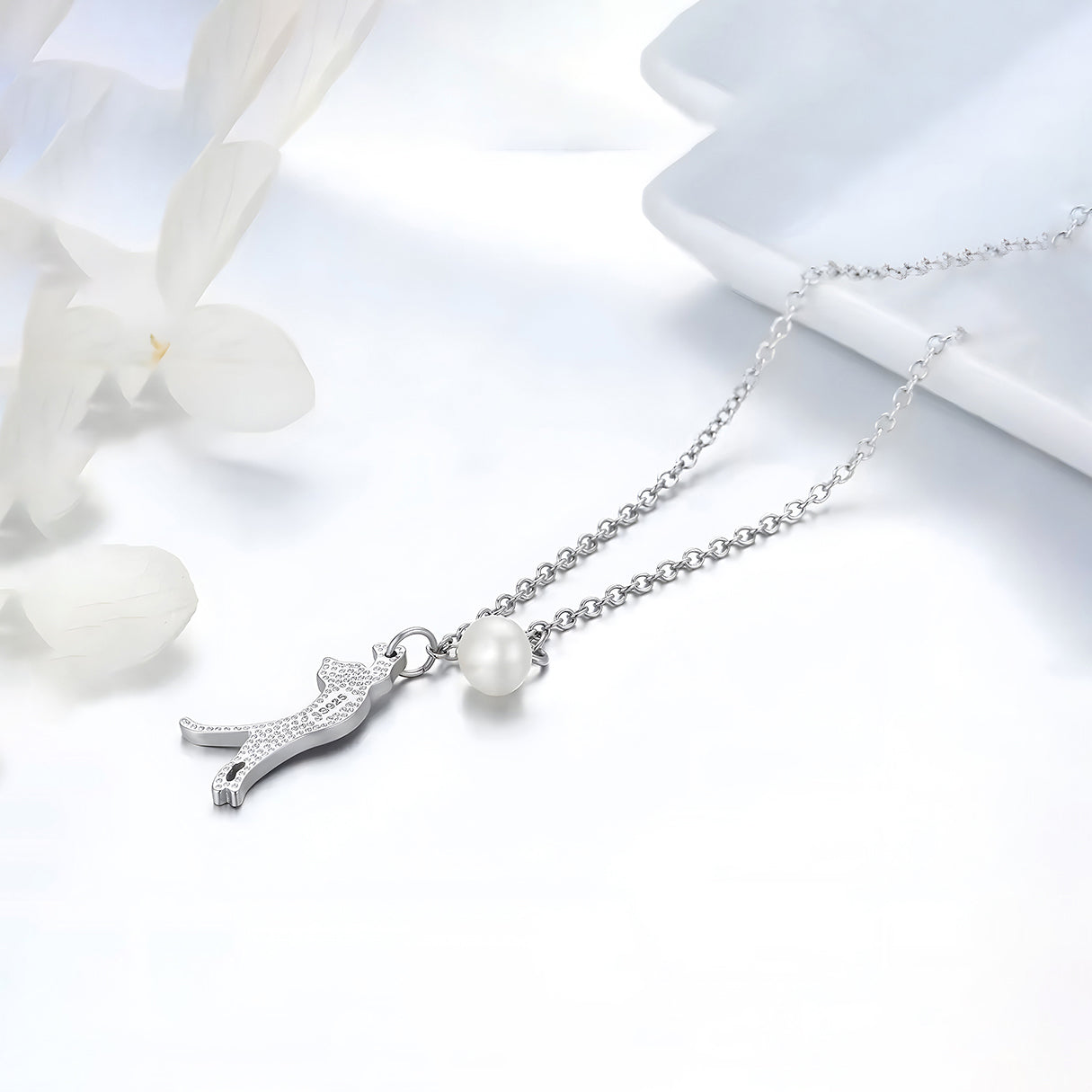 Collar de Plata .925, Cat Sphere, Miow