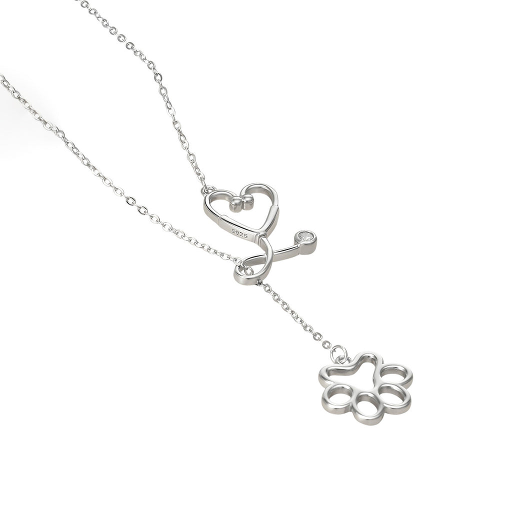 Collar de Huella, Plata .925, Ame Glam Pop