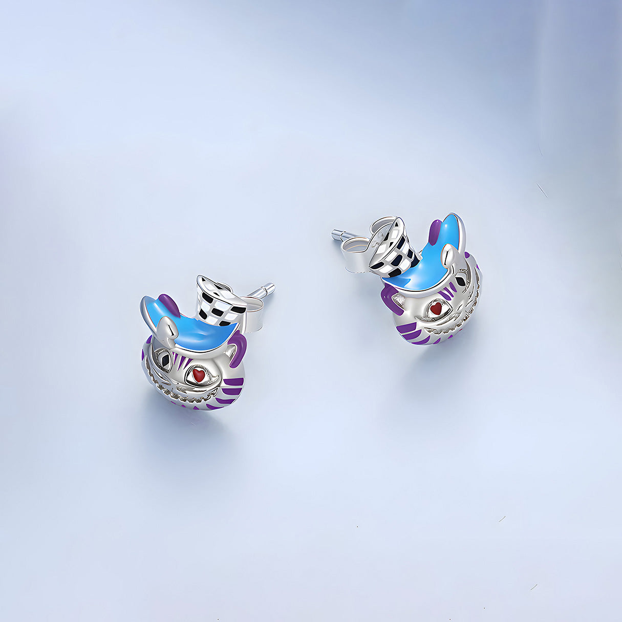 Aretes de Plata .925, Cheshire, Miow