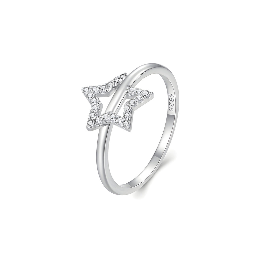 Anillo de Estrella, Plata .925, Ame Glam Pop N°6