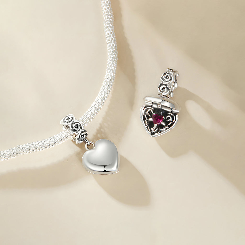 Charm de Corazón, Plata .925, Ame Glam Pop