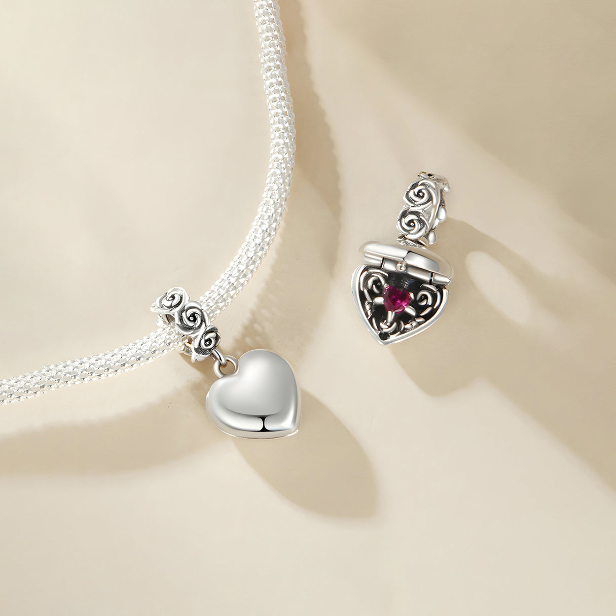 Charm de Corazón, Plata .925, Ame Glam Pop