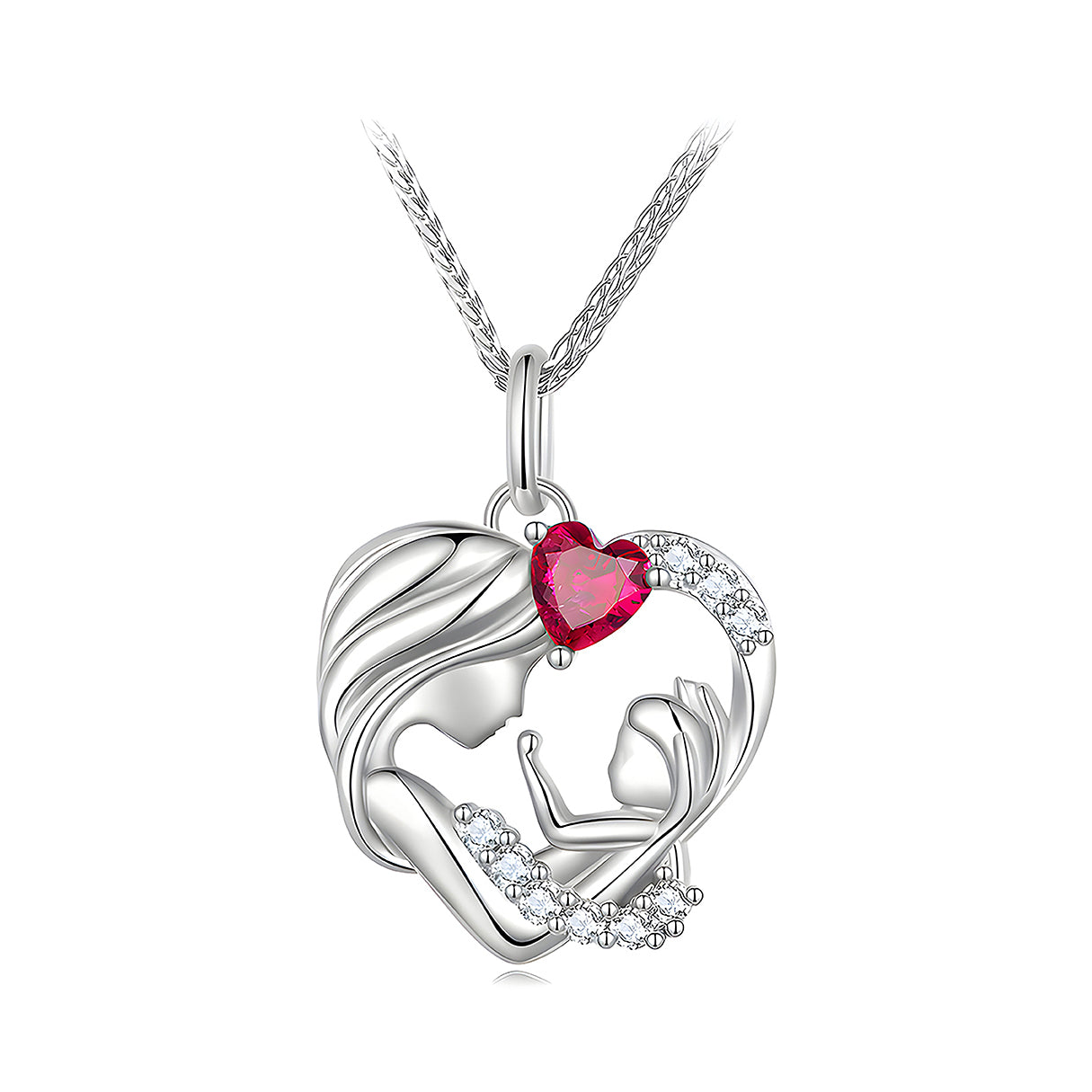 Collar de Corazón, Plata .925, Ame Glam Pop
