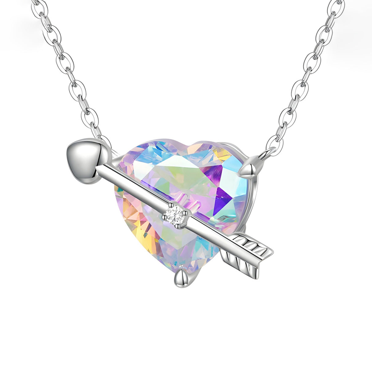 Collar de Corazón, Plata .925, Ame Glam Pop