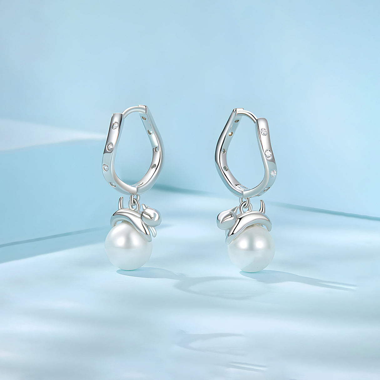 Aretes de Plata .925, Two Cat Sphere, Miow