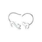 Aretes de Plata .925, Cat'S Tail, Miow