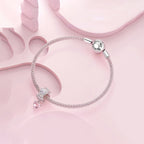 Charm de Plata .925, Heart Print, Miow